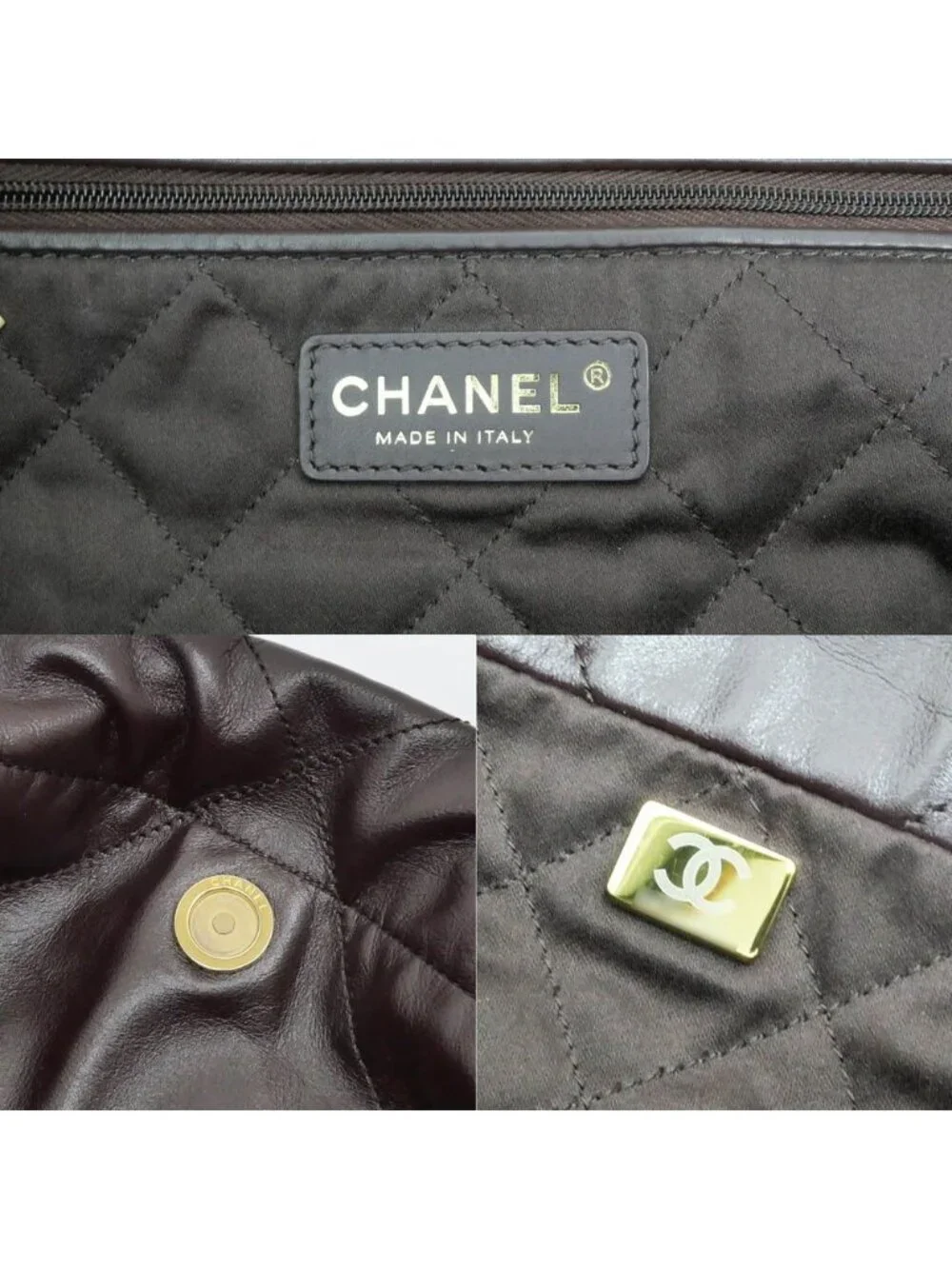 Chanel 22 Small Handbag Bordeaux GL Calfskin Chain With Shoulder Pouch Purple